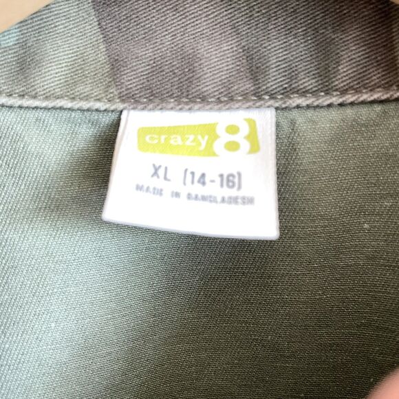 Crazy 8 Camouflage Shacket Girls Size XL (14-16 Years) - Picture 6 of 7